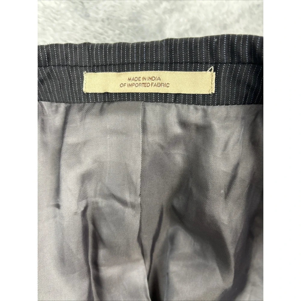 JOE Joseph Abboud Men's 100%‎ Wool Sport Coat Blazer Black Gray Stripe Size 36R